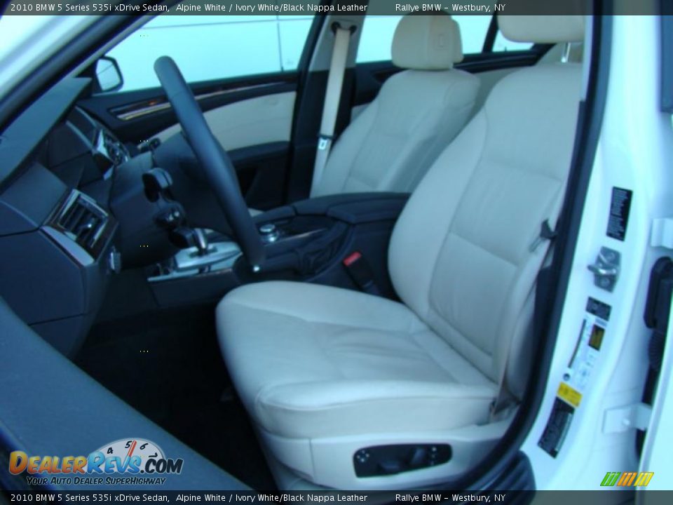 2010 BMW 5 Series 535i xDrive Sedan Alpine White / Ivory White/Black Nappa Leather Photo #8