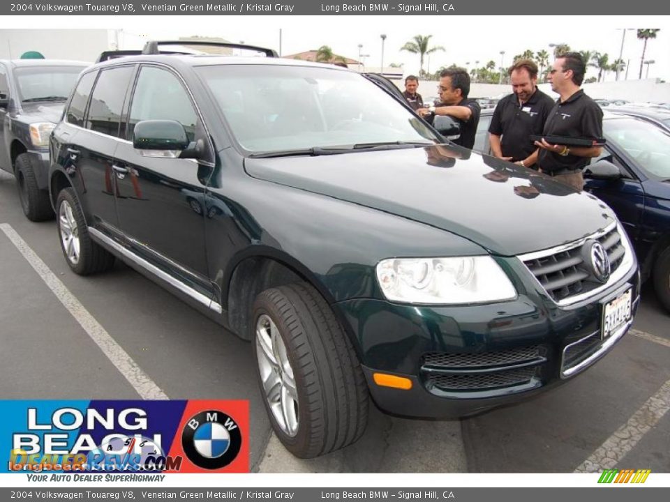 2004 Volkswagen Touareg V8 Venetian Green Metallic / Kristal Gray Photo #1