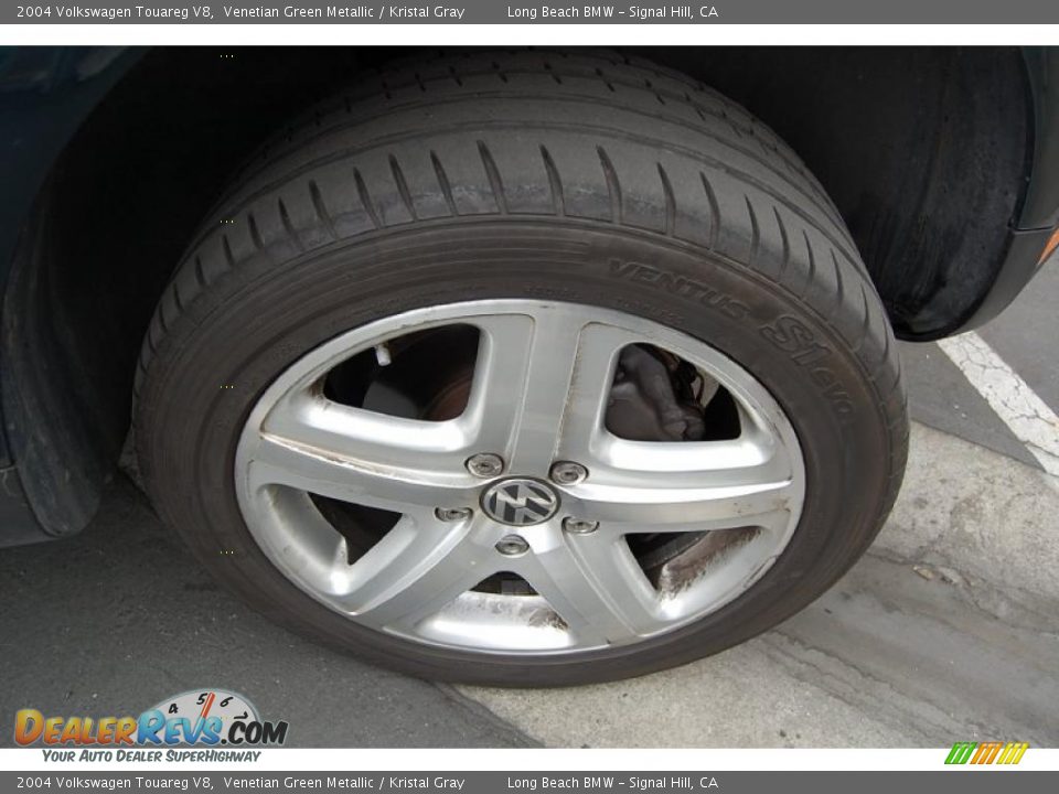 2004 Volkswagen Touareg V8 Venetian Green Metallic / Kristal Gray Photo #2
