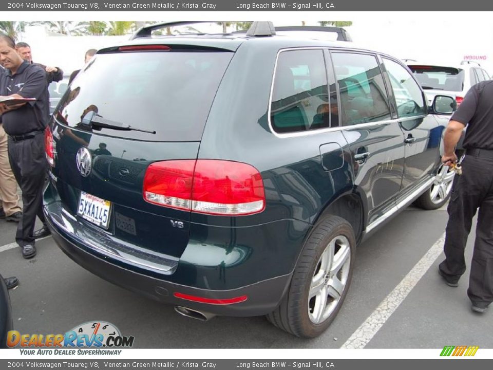 2004 Volkswagen Touareg V8 Venetian Green Metallic / Kristal Gray Photo #3