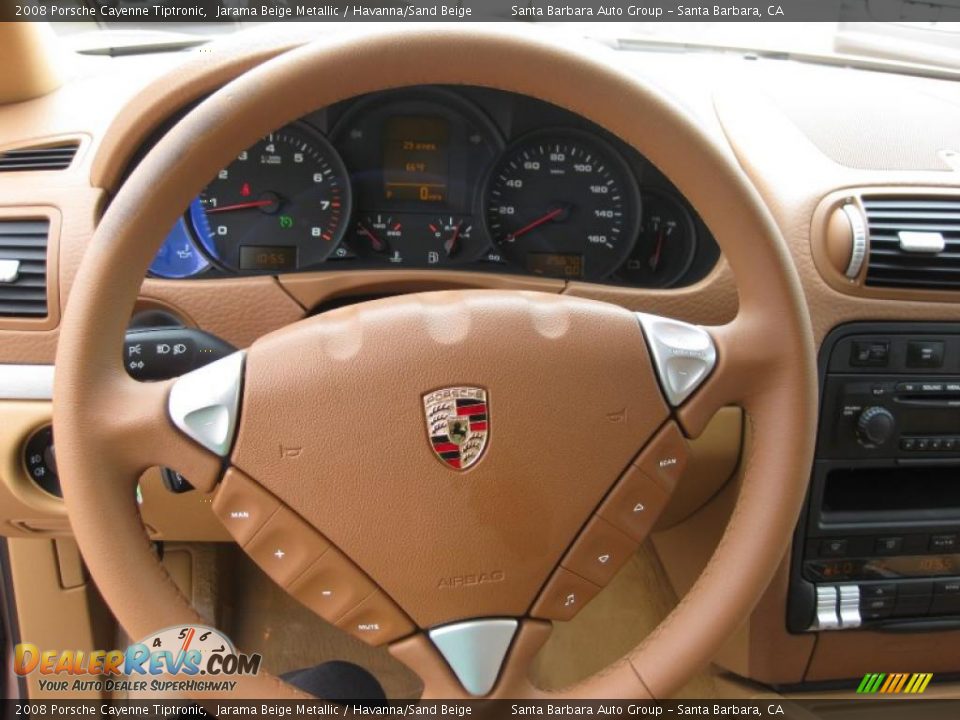 2008 Porsche Cayenne Tiptronic Jarama Beige Metallic / Havanna/Sand Beige Photo #9