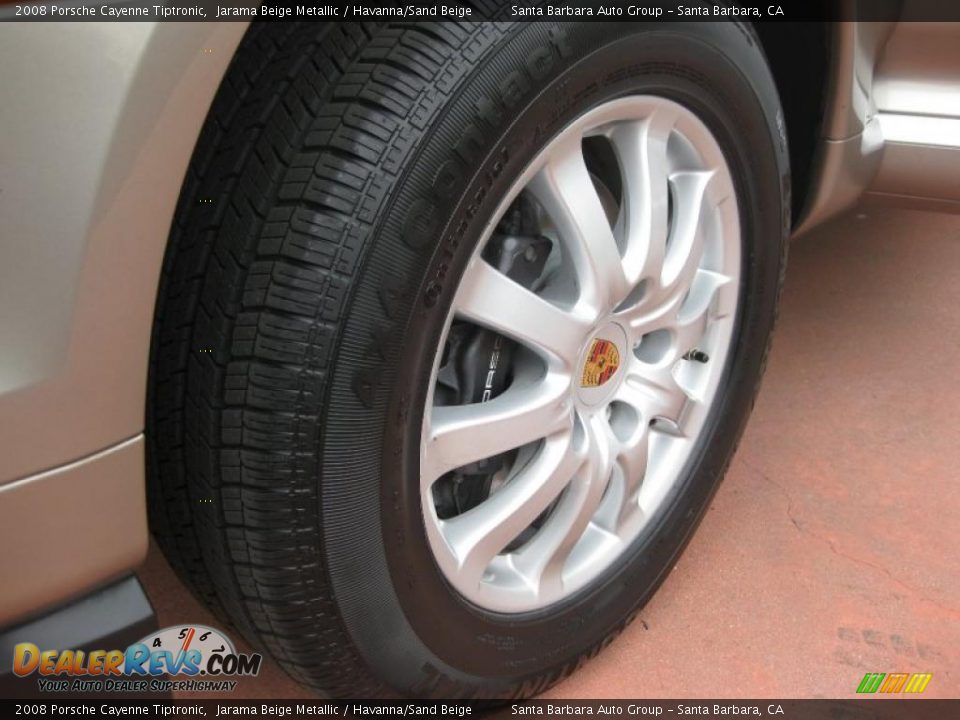 2008 Porsche Cayenne Tiptronic Jarama Beige Metallic / Havanna/Sand Beige Photo #17