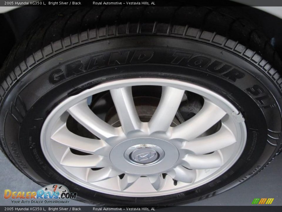 2005 Hyundai XG350 L Bright Silver / Black Photo #7
