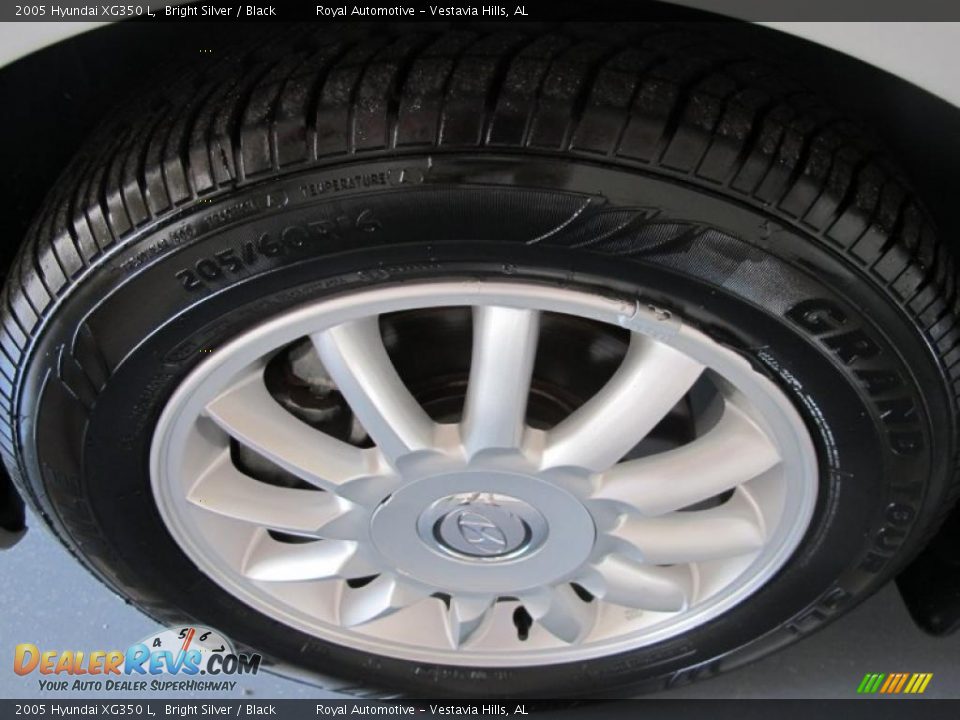 2005 Hyundai XG350 L Bright Silver / Black Photo #9