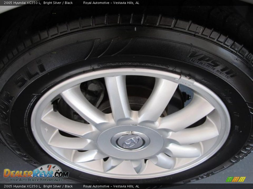 2005 Hyundai XG350 L Bright Silver / Black Photo #10