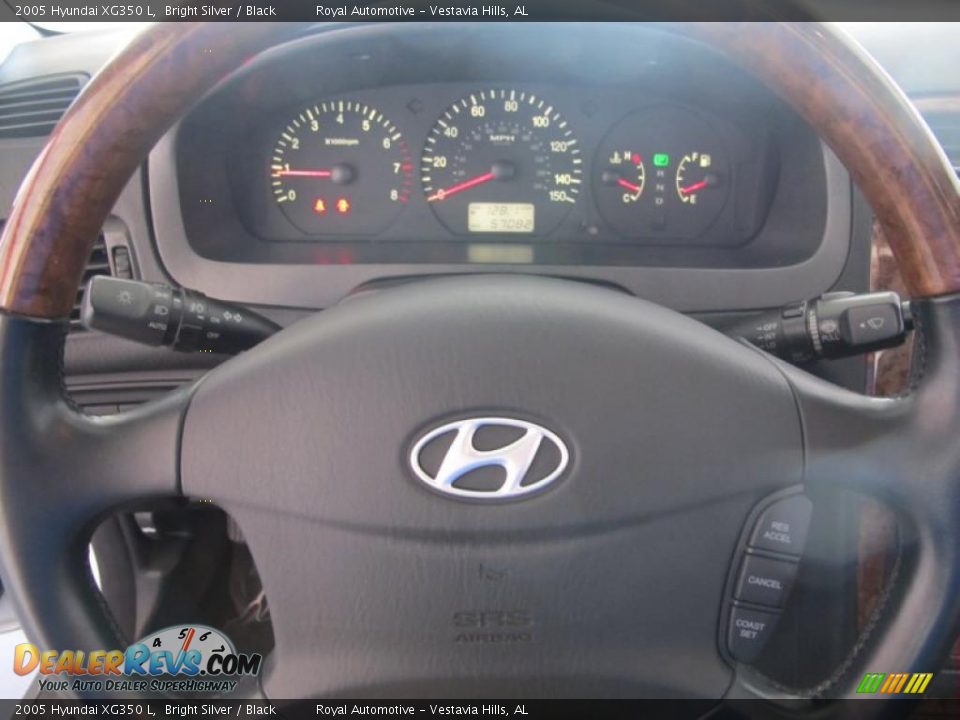 2005 Hyundai XG350 L Bright Silver / Black Photo #14