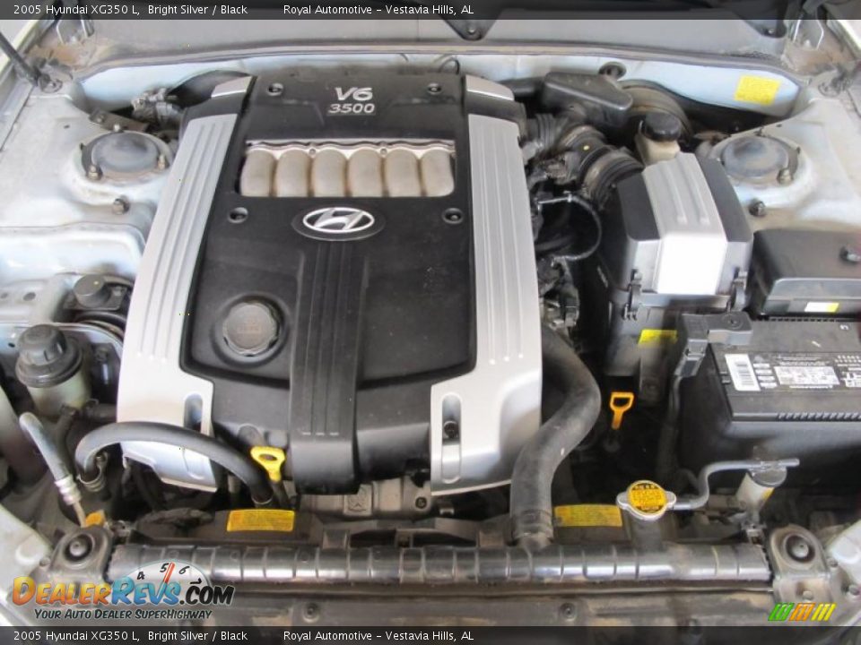 2005 Hyundai XG350 L Bright Silver / Black Photo #29