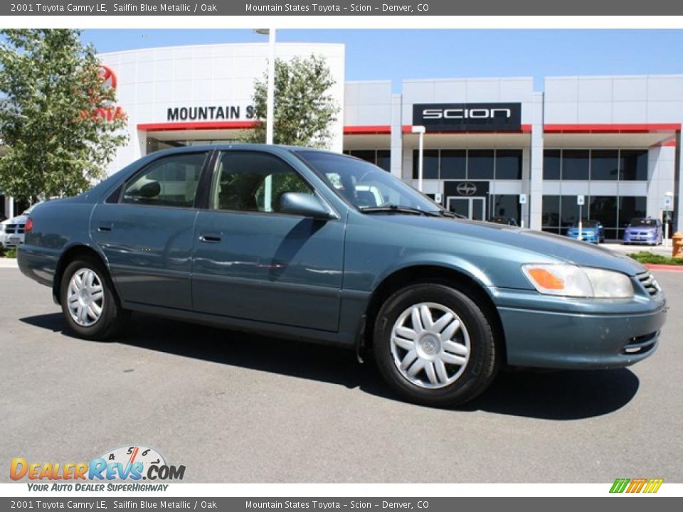 2001 Toyota Camry LE Sailfin Blue Metallic / Oak Photo #1