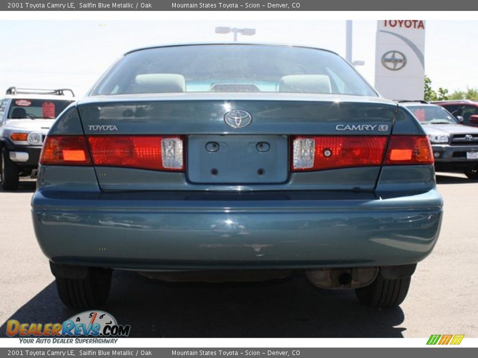 2001 Toyota Camry LE Sailfin Blue Metallic / Oak Photo #4