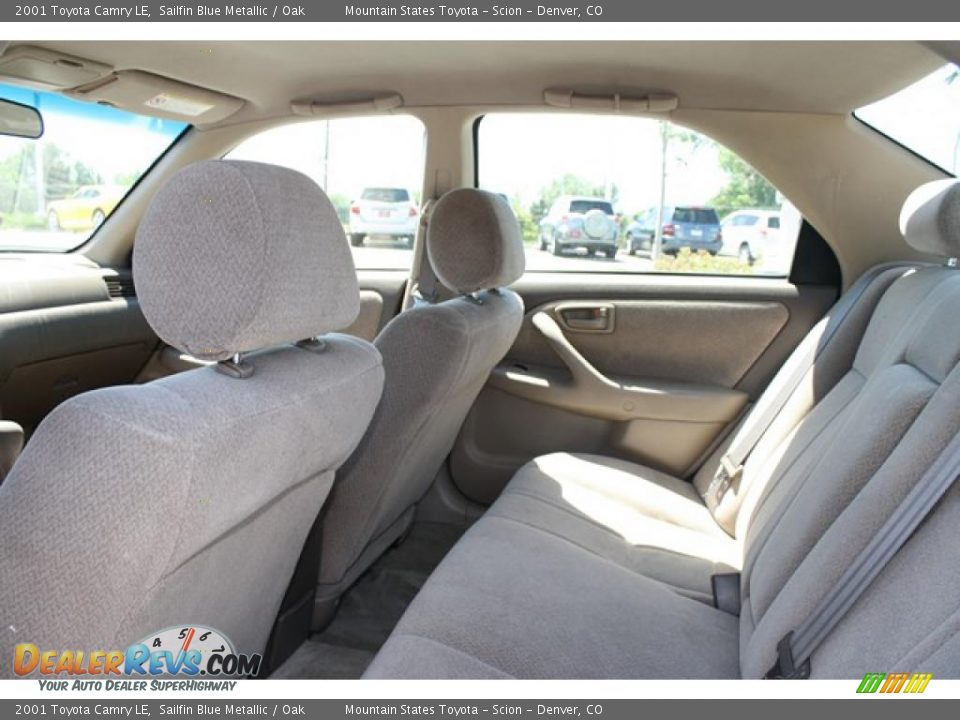 2001 Toyota Camry LE Sailfin Blue Metallic / Oak Photo #11