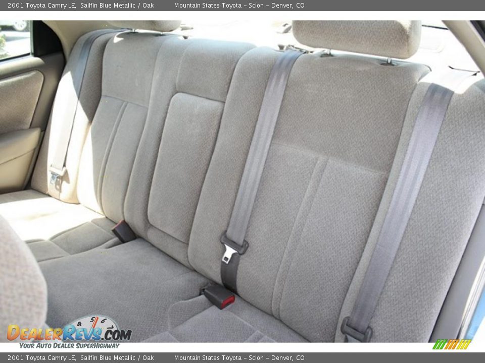 2001 Toyota Camry LE Sailfin Blue Metallic / Oak Photo #14
