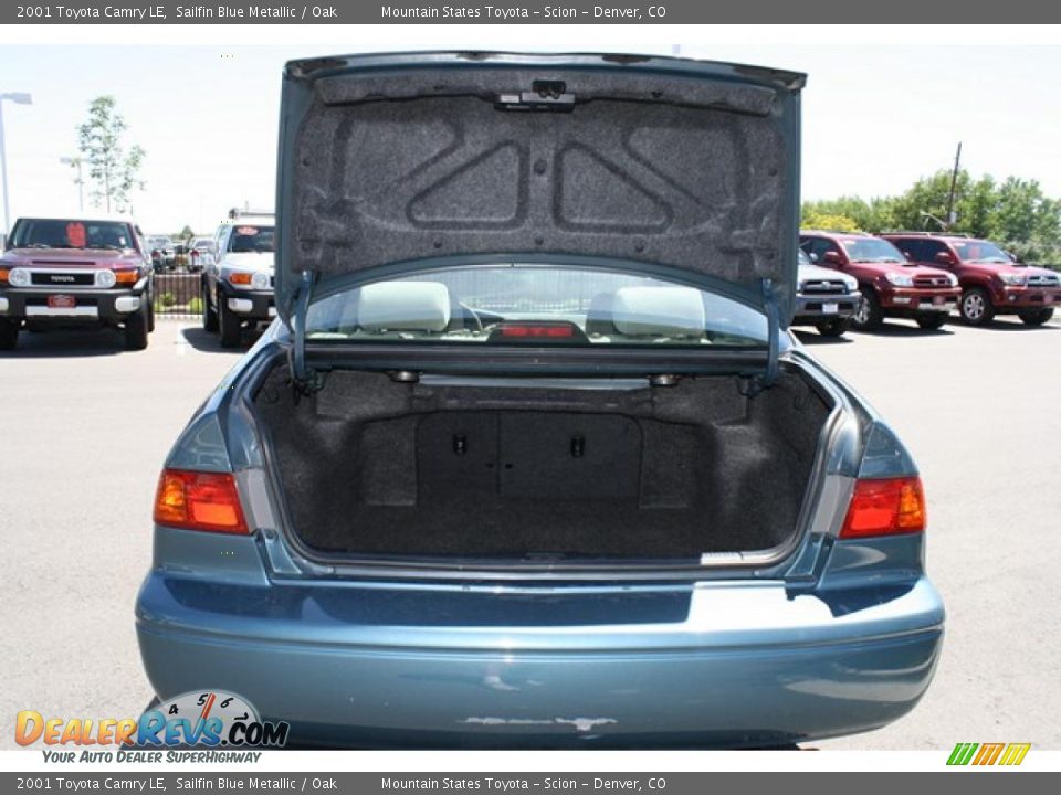 2001 Toyota Camry LE Sailfin Blue Metallic / Oak Photo #26