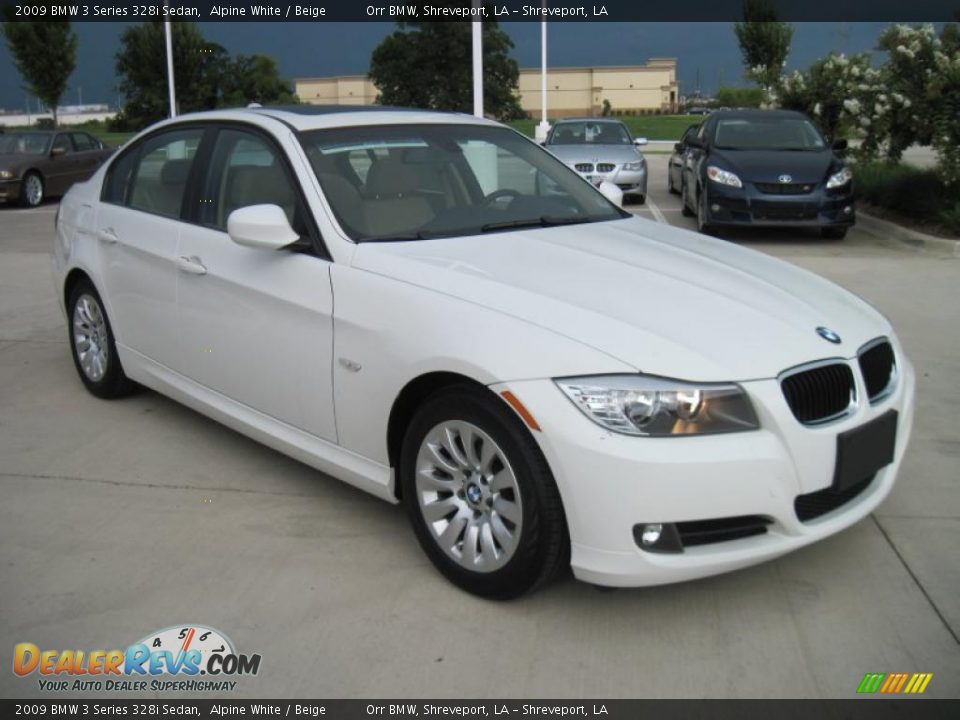 2009 BMW 3 Series 328i Sedan Alpine White / Beige Photo #2