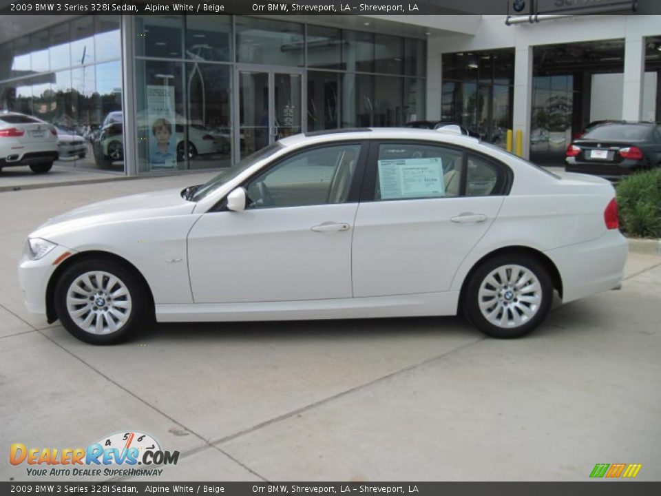 2009 BMW 3 Series 328i Sedan Alpine White / Beige Photo #3