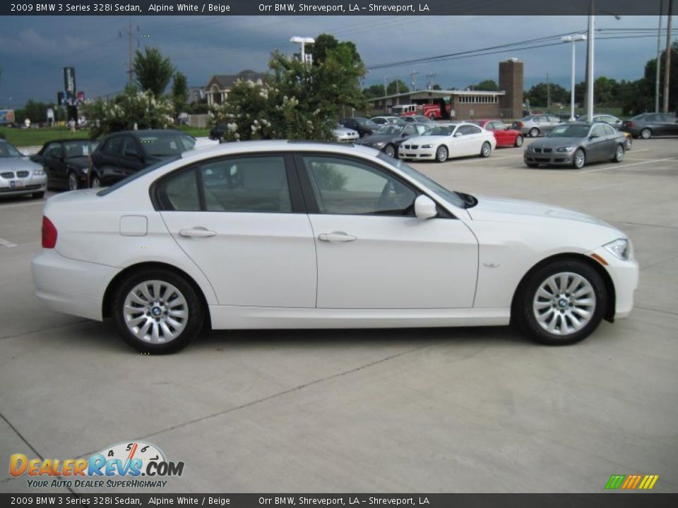 2009 BMW 3 Series 328i Sedan Alpine White / Beige Photo #4