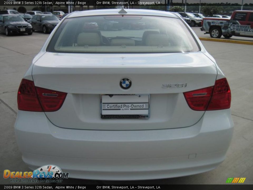 2009 BMW 3 Series 328i Sedan Alpine White / Beige Photo #6