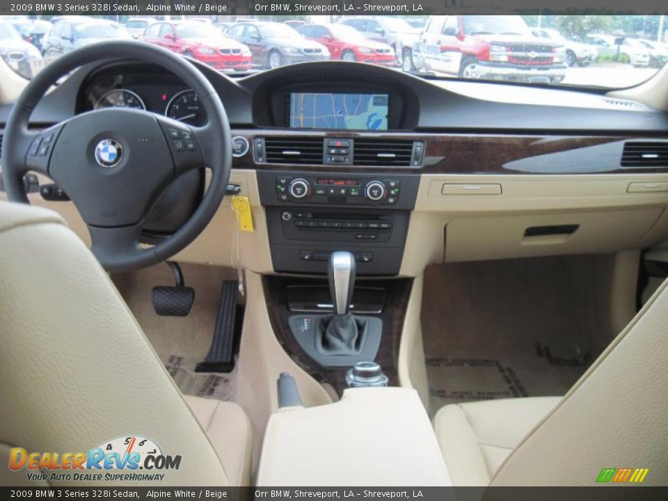 2009 BMW 3 Series 328i Sedan Alpine White / Beige Photo #10