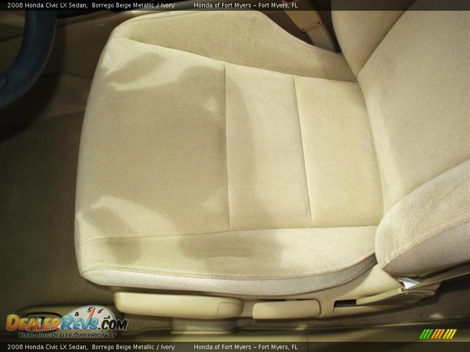 2008 Honda Civic LX Sedan Borrego Beige Metallic / Ivory Photo #16