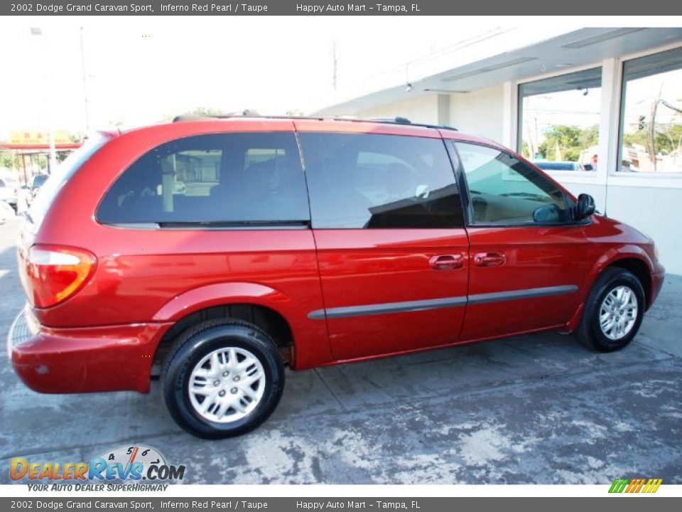 2002 Dodge Grand Caravan Sport Inferno Red Pearl / Taupe Photo #7