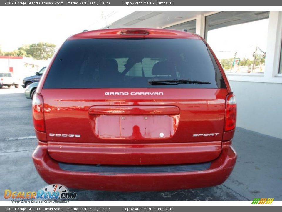 2002 Dodge Grand Caravan Sport Inferno Red Pearl / Taupe Photo #8