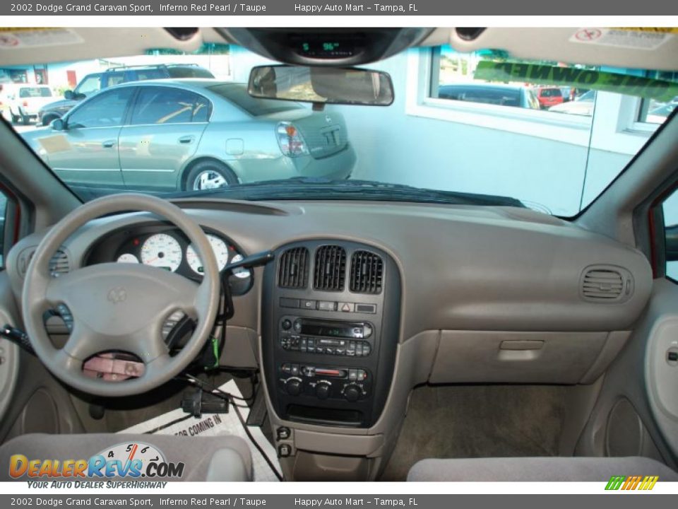2002 Dodge Grand Caravan Sport Inferno Red Pearl / Taupe Photo #10