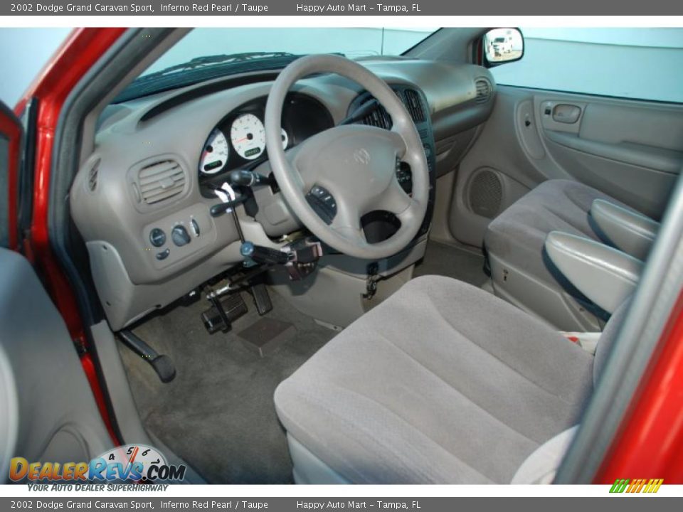 2002 Dodge Grand Caravan Sport Inferno Red Pearl / Taupe Photo #11