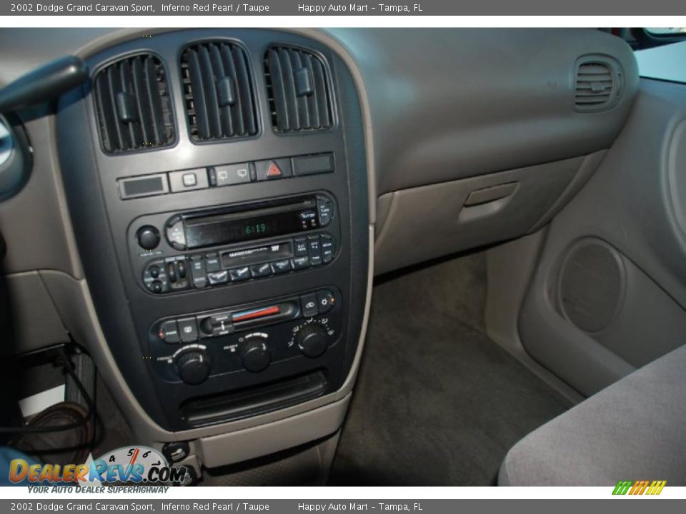 2002 Dodge Grand Caravan Sport Inferno Red Pearl / Taupe Photo #13