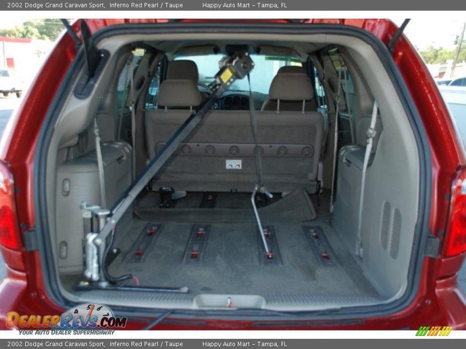 2002 Dodge Grand Caravan Sport Inferno Red Pearl / Taupe Photo #23