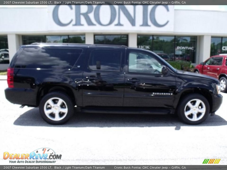 2007 Chevrolet Suburban 1500 LT Black / Light Titanium/Dark Titanium Photo #1