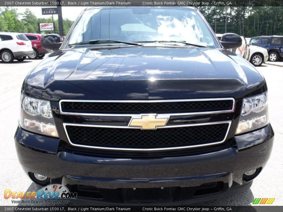 2007 Chevrolet Suburban 1500 LT Black / Light Titanium/Dark Titanium Photo #3