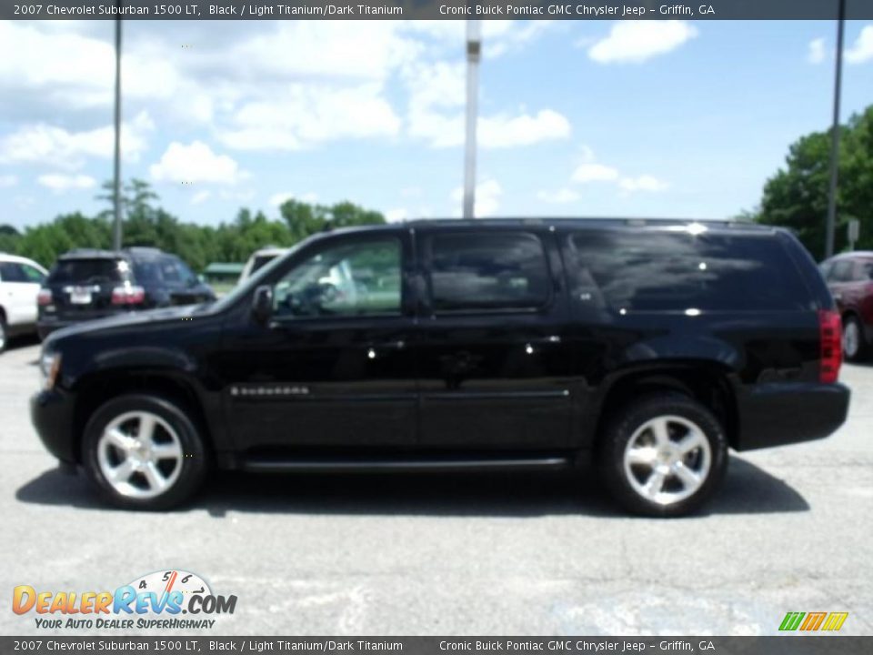 2007 Chevrolet Suburban 1500 LT Black / Light Titanium/Dark Titanium Photo #5