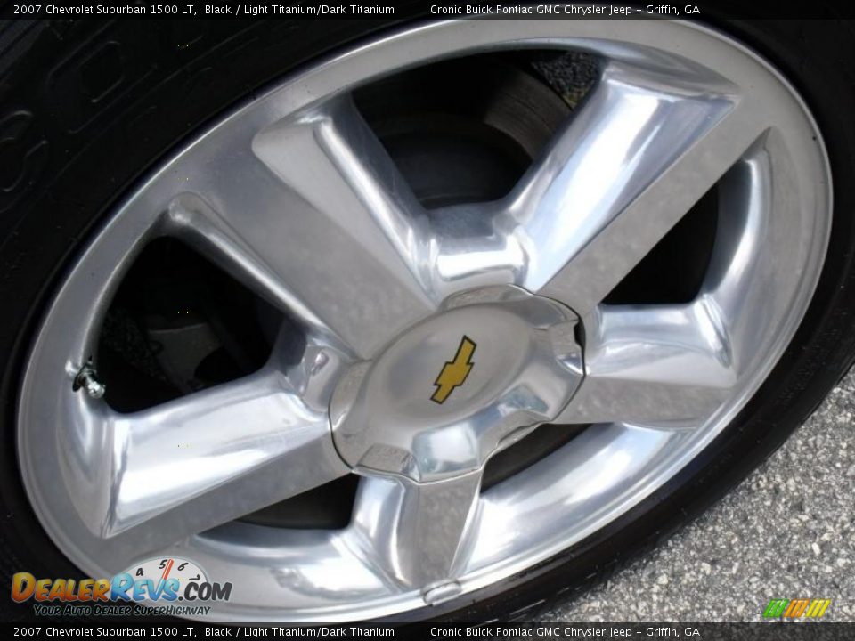 2007 Chevrolet Suburban 1500 LT Black / Light Titanium/Dark Titanium Photo #10