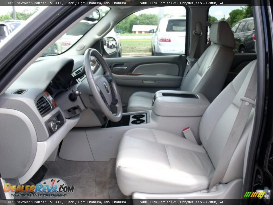 2007 Chevrolet Suburban 1500 LT Black / Light Titanium/Dark Titanium Photo #11