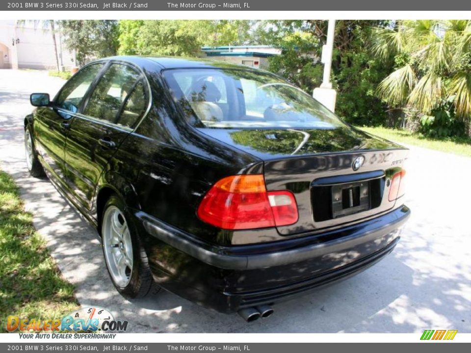 2001 BMW 3 Series 330i Sedan Jet Black / Sand Photo #21
