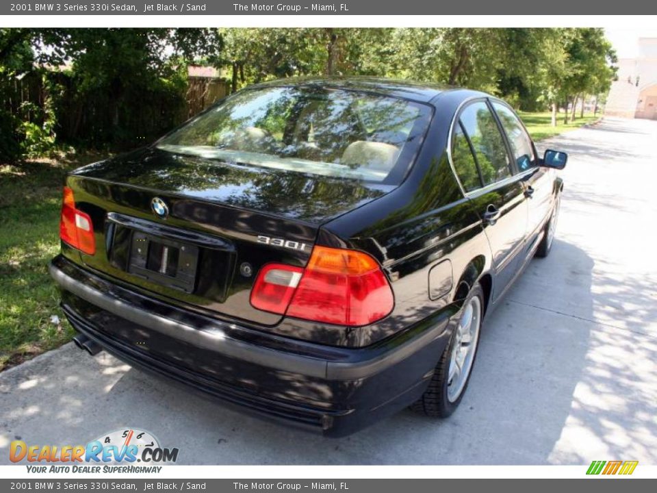 2001 BMW 3 Series 330i Sedan Jet Black / Sand Photo #22
