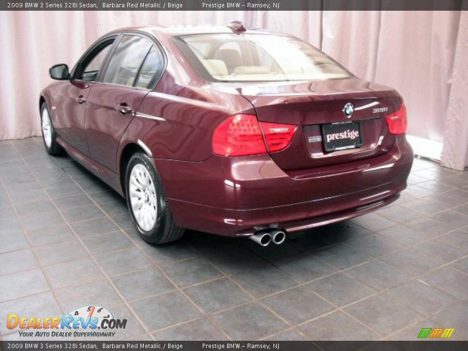 2009 BMW 3 Series 328i Sedan Barbara Red Metallic / Beige Photo #4