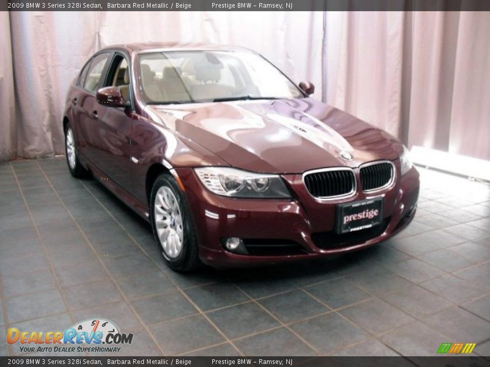 2009 BMW 3 Series 328i Sedan Barbara Red Metallic / Beige Photo #13