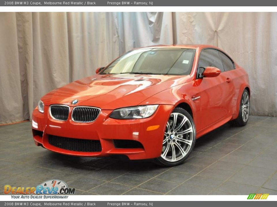 2008 BMW M3 Coupe Melbourne Red Metallic / Black Photo #1