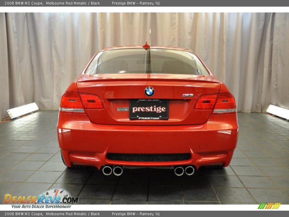 2008 BMW M3 Coupe Melbourne Red Metallic / Black Photo #3
