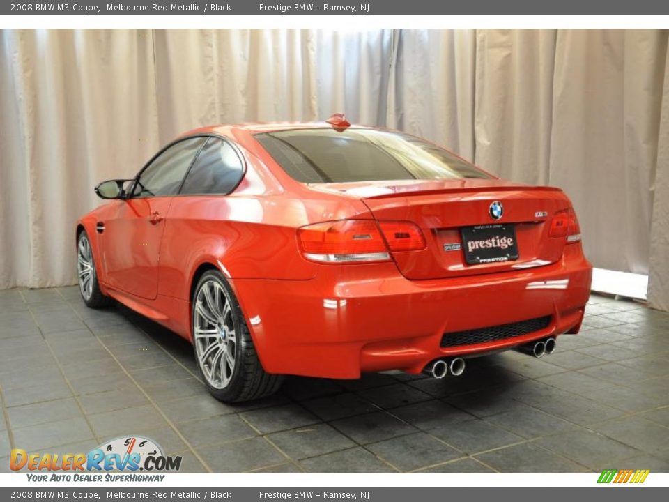 2008 BMW M3 Coupe Melbourne Red Metallic / Black Photo #4
