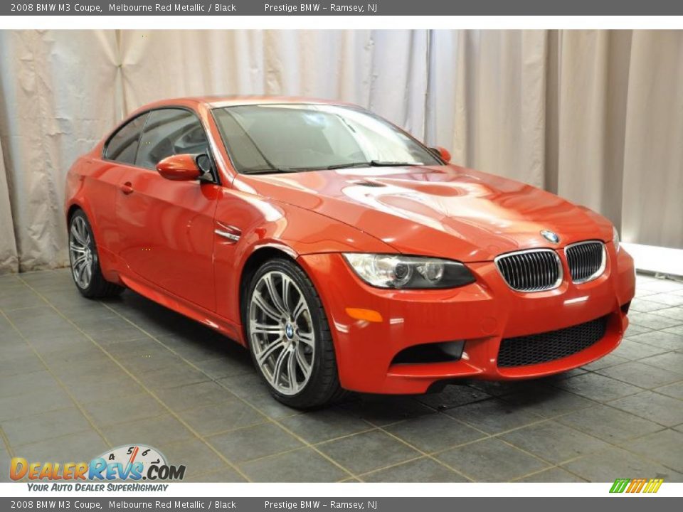 2008 BMW M3 Coupe Melbourne Red Metallic / Black Photo #7