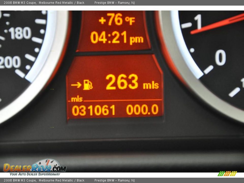 2008 BMW M3 Coupe Melbourne Red Metallic / Black Photo #17