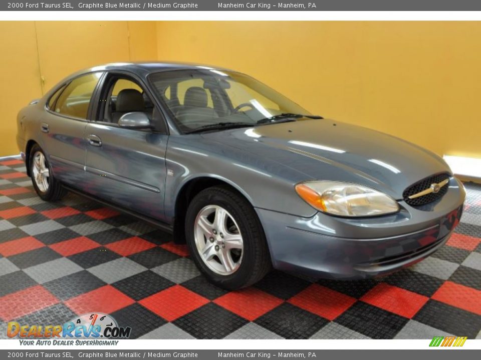 2000 Ford Taurus SEL Graphite Blue Metallic / Medium Graphite Photo #1