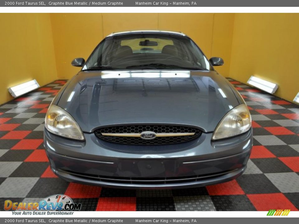 2000 Ford Taurus SEL Graphite Blue Metallic / Medium Graphite Photo #2