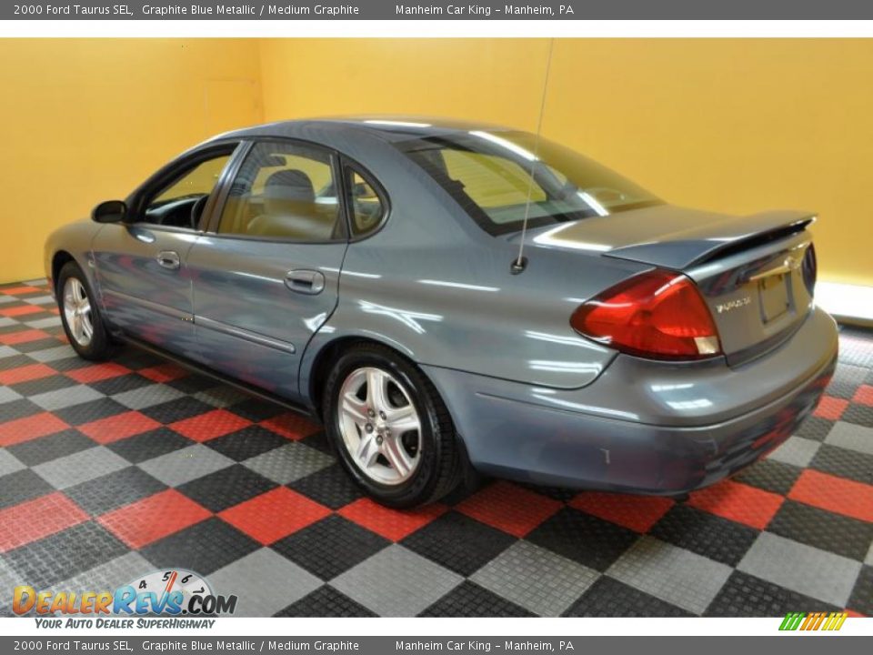 2000 Ford Taurus SEL Graphite Blue Metallic / Medium Graphite Photo #4