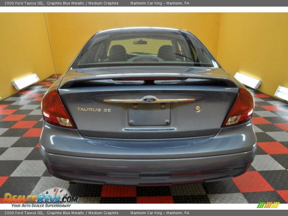2000 Ford Taurus SEL Graphite Blue Metallic / Medium Graphite Photo #5