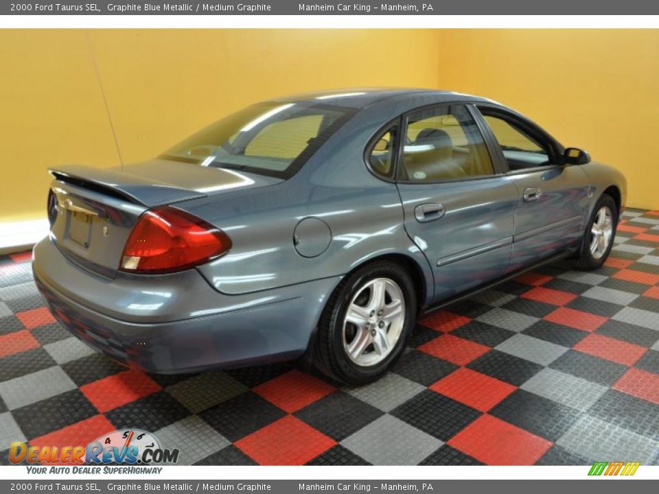2000 Ford Taurus SEL Graphite Blue Metallic / Medium Graphite Photo #6