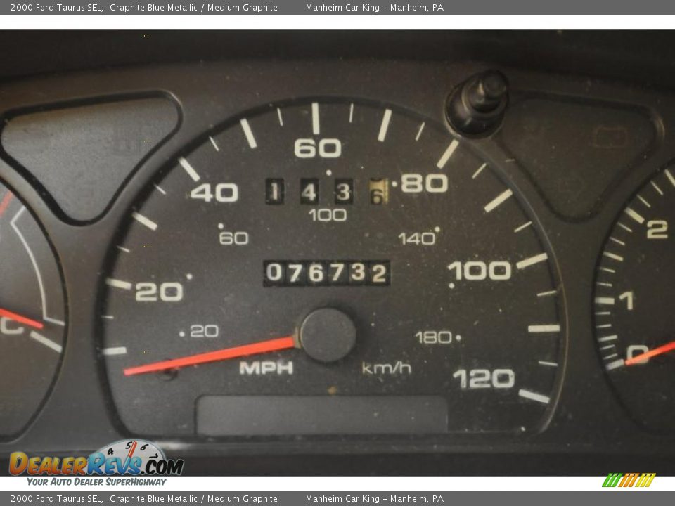 2000 Ford Taurus SEL Graphite Blue Metallic / Medium Graphite Photo #8
