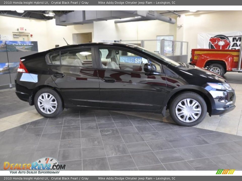 2010 Honda Insight Hybrid LX Crystal Black Pearl / Gray Photo #3
