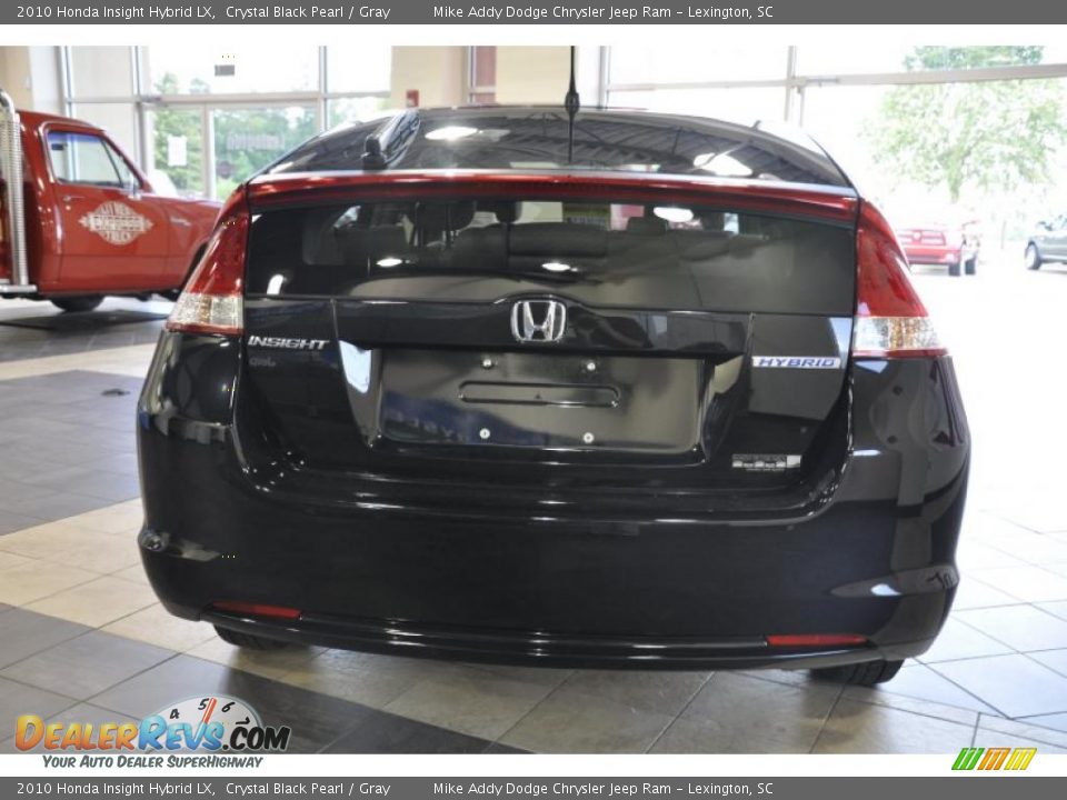 2010 Honda Insight Hybrid LX Crystal Black Pearl / Gray Photo #4